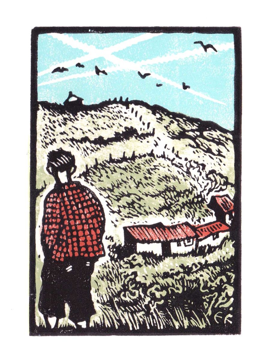 Boy and the Look out House, Prussia Cove