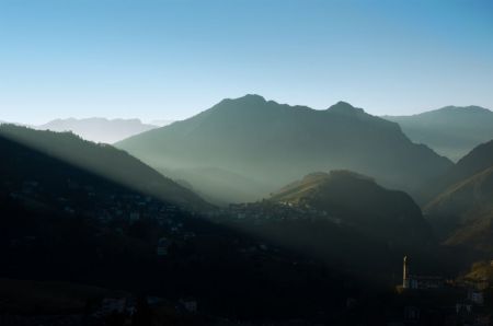 Sunlight on a church